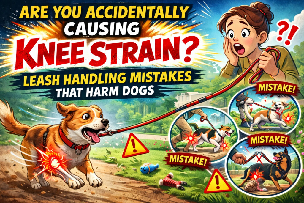 Are You Accidentally Causing Knee Strain Leash Handling Mistakes That Harm Dogs