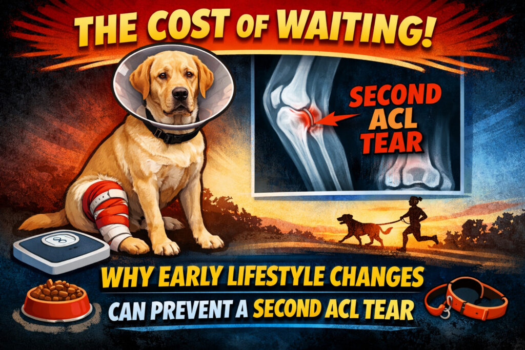 The Cost of Waiting Why Early Lifestyle Changes Can Prevent a Second ACL Tear in Dogs