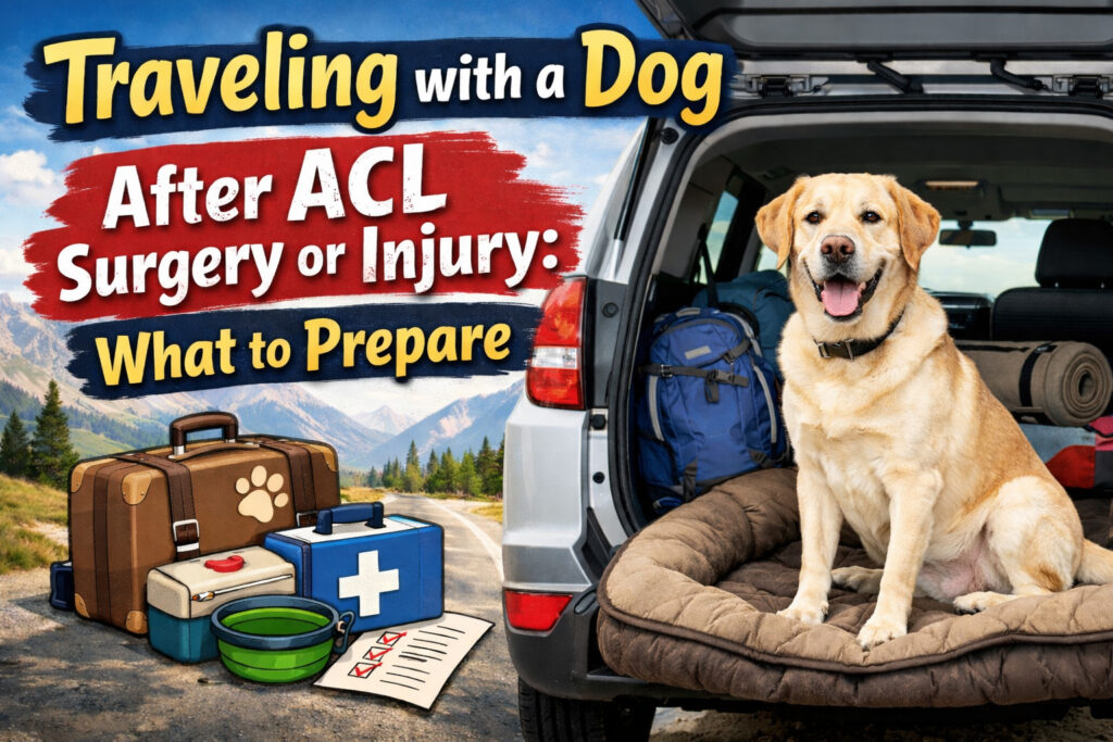 Traveling with a Dog After ACL Surgery