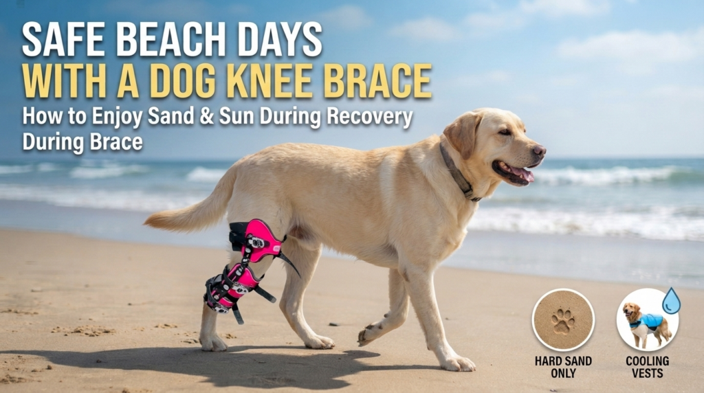 The Low-Impact Beach Day A Guide to Sun, Sand, and Safety with an Injured Dog